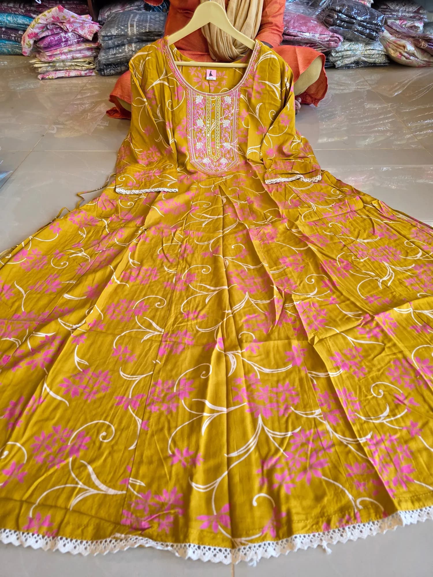 Plus Size Regular Wear Anarkali Kurtis 26(5XL) - Image 1